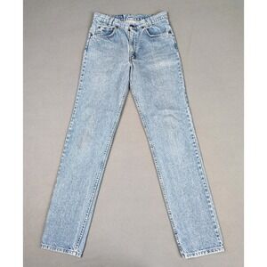 Vintage Levis Orange Tab 554 Jeans 29x33 Blue Denim USA Made 1990 Red Batwing